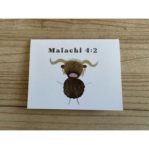 Greeting Cards Set of 4 Encouragement Gift Christian Bible Verse Custom Art - Picture 4 of 5